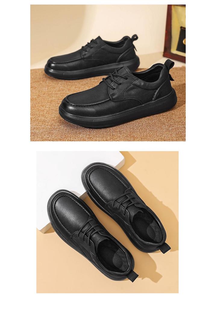 Men's 2025 Slip-On Leather Casual Shoes - Top Layer Cowhide, Perfect for Spring, Summer & Autumn Driving