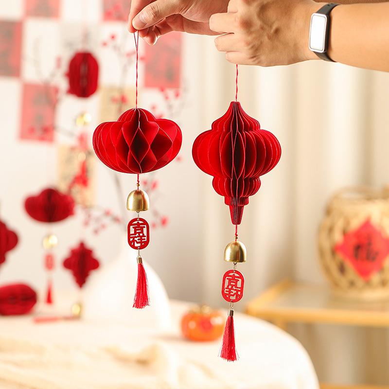New Chinese Year Hanging Decoraiton Hores Year Spring Festival Supplies Hanging Ornament For Christmas Tree Topper