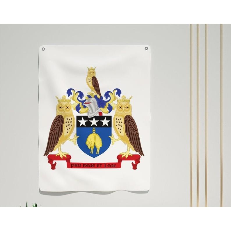 Leeds City coat of arms tapestry 75x100 чёрный