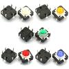 12x12 Multi-Color High Brightness LED with 4-Pin Reset Button Micro Switch Actuator