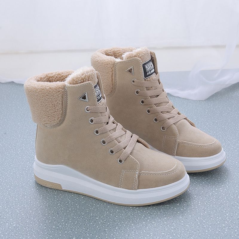 Winter New Martin Boots Women's Velvet Thermal Short Female Boots Korean Version Casual Snow Boots Student Versatile Cotton Shoes