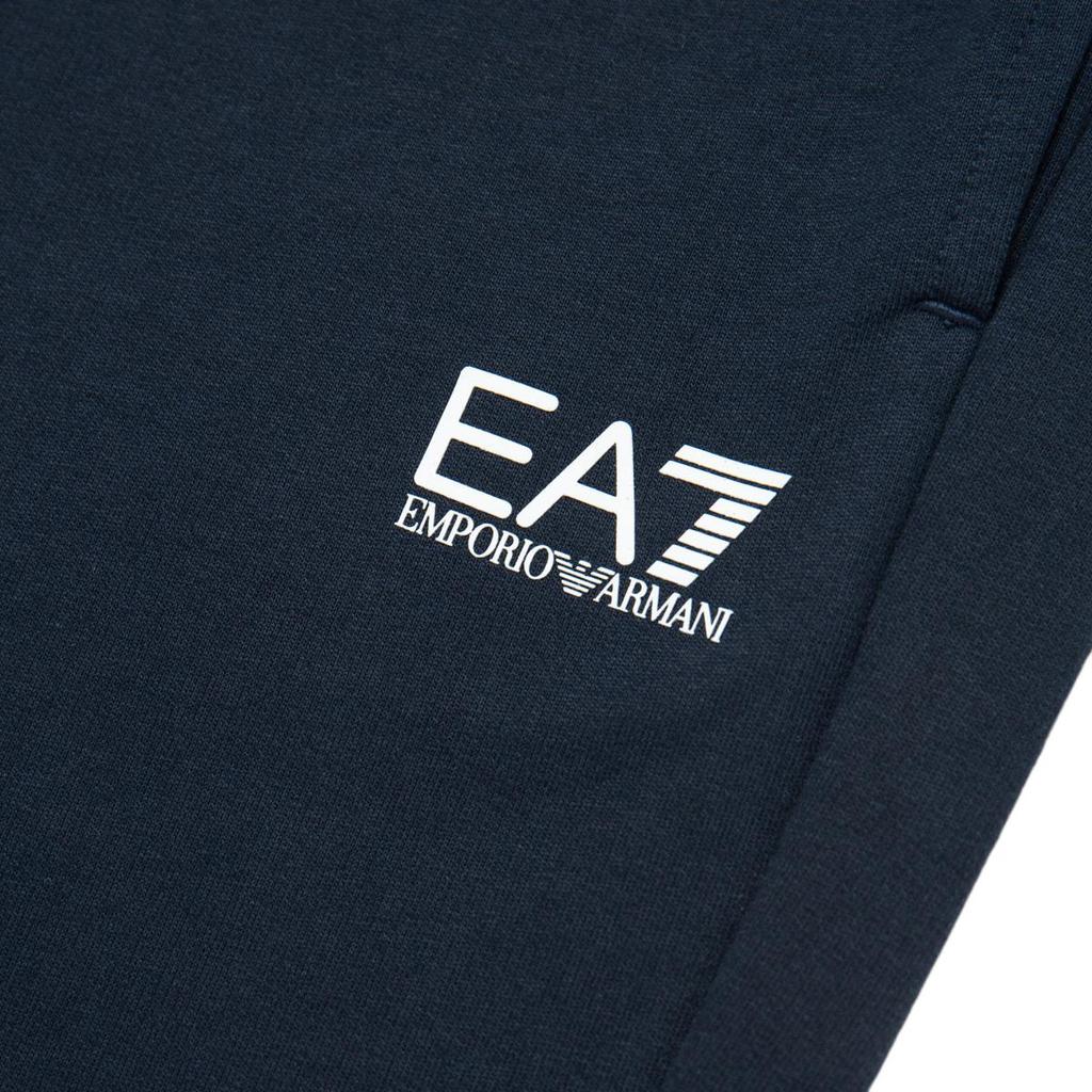 Emporio Armani EA7 FW24 Solid Color Drawstring Letter Pattern Jogger Knit Pants Men bottoms Dark-Blue 8NPP66-PJVRZ-1562