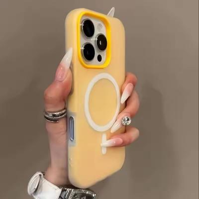Luxusný cukríkový 2 v 1 Magsafe obal pre iPhone 17 16 15 14 Plus 13 12 Pro Max 11 Magnetické bezdrôtové nabíjanie Matný mäkký kryt