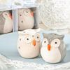 Duo Salt Pepper Owls Salt and Pepper Shaker Owls