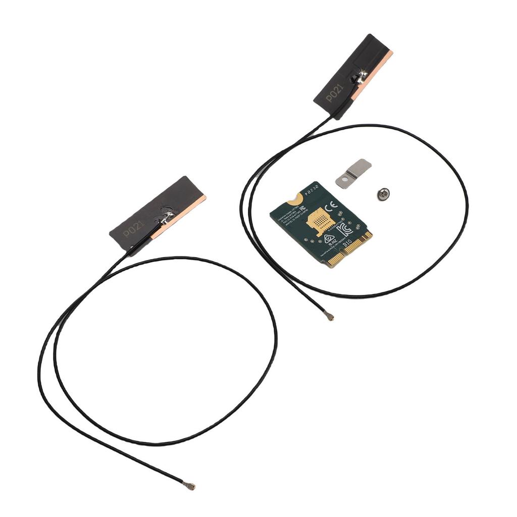 WiFi 6E Wireless Card M.2 NGFF 2.4GHz 5GHz 6GHz Triple Band 4200Mbps Laptop Wireless Card with Dual 8dBi Antenna