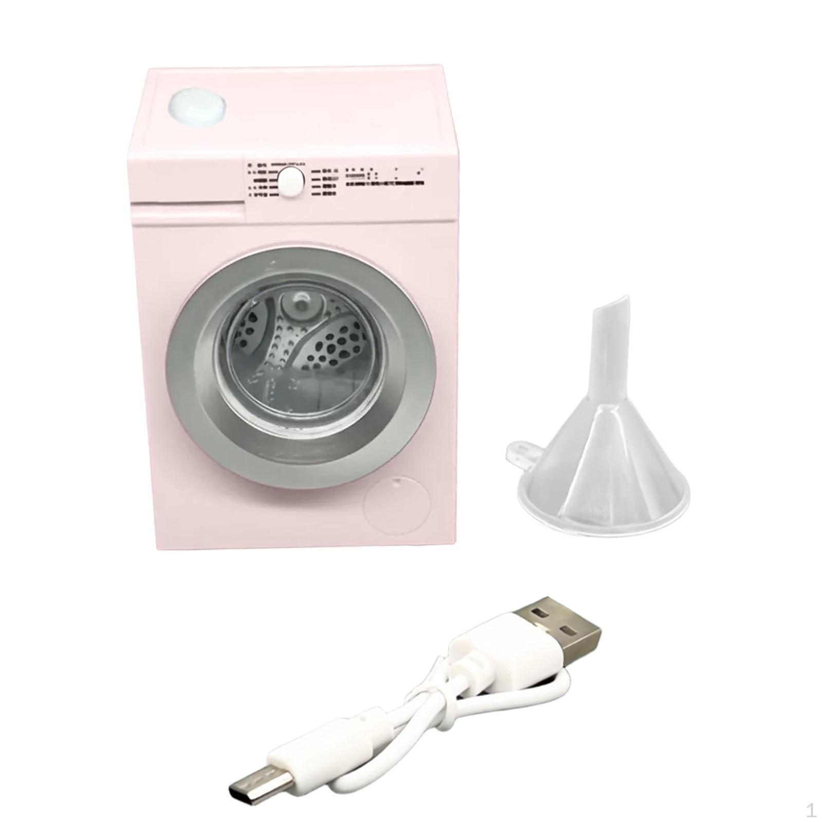 

1/12 Dollhouse Washing Machine Miniature Furniture for Living Room Household White розовый