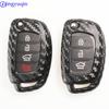 Jingyuqin Carbon Silicone Key Fob Shell Cover Case For Hyundai Creta I10 I20 Tucson Elantra Santa Fe 2016 2017 2018