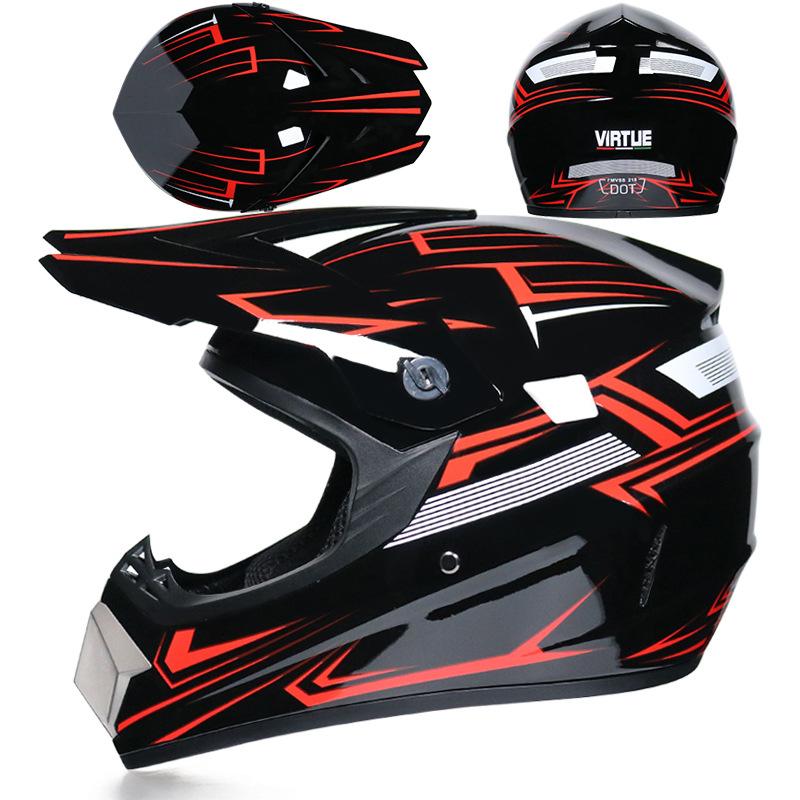 Cross Border Four Season Motorcycle Off-road Helmet Men's And Women's Electric Bike Helmet Mountain Bike Off-road Helmet Racing Downhill Pedal