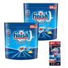 [Bulk Purchase] Finish Dishwasher Detergent All-in-One Premium Powerball Cubes 58 Cubes X 2 Bags + Sample (Dishwasher Detergent Ultra Tablets)