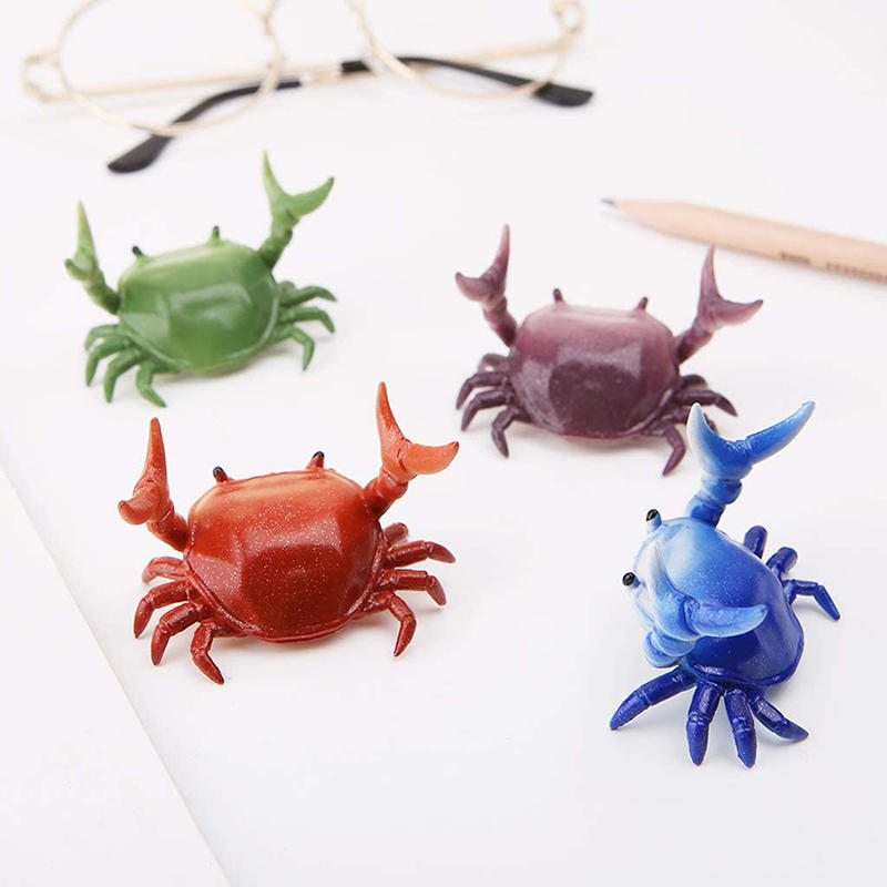 Creative Cute Crab Pen Holder Weightlifting Crabs Pen Holder Stand Bracket Storage Pen Rack Desktop Ornament School Office Home Store Accessories