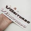 3D ABS Black Red Car Letters Logo V8 BITURBO Side Fender Badge Emblem Decal For Mercedes Benz AMG C63 E63S SL63 GLC63 G63 GLE63S