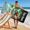 Name Custom Minnesota wild Logo Print Beach Towel, Large Soft Quick Dry Towel for Beach Camping Swimming