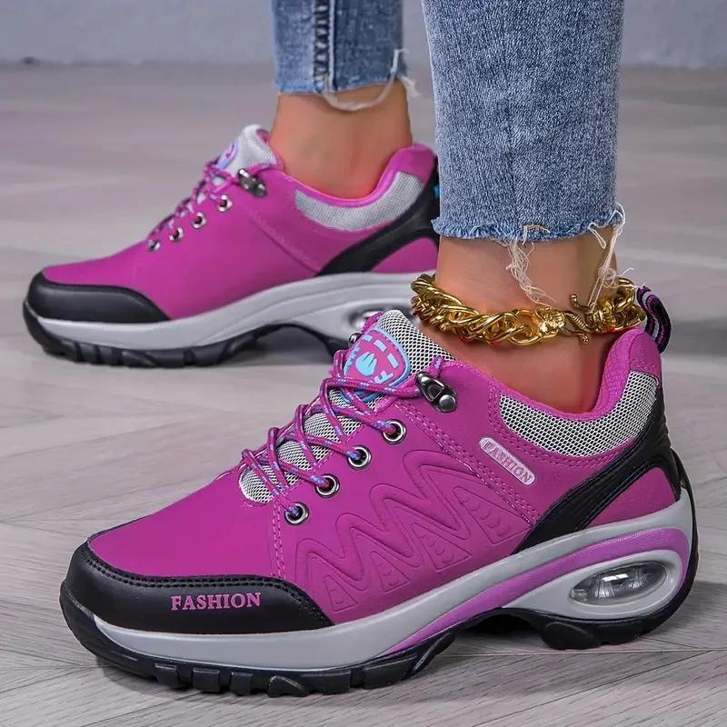 

Нове жіноче бігове взуття. Дихаюче спортивне взуття. Літнє легке сітчасте взуття. На відкритому повітрі. На шнурівці. Тренувальне взуття проти ковзання. 36 червоний