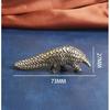 Solid Copper Small Pangolin Figurines Miniature Vintage Bronze Animal Home Ornament Statue Desktop Oranment Craft Gift Accessory