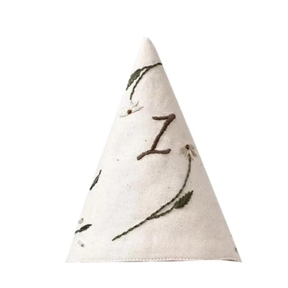 Cute Comfortable Party Hat Embroidery Linen Party Headdress Hats Bow Mesh Birthday Hat Toddlers