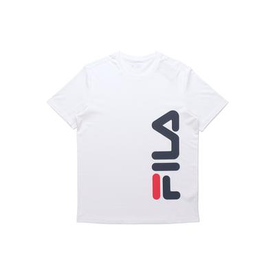 Fila Casual Logo Print Sport Round Neck Short Sleeve T-Shirt Men Tops White F11M028163AWT