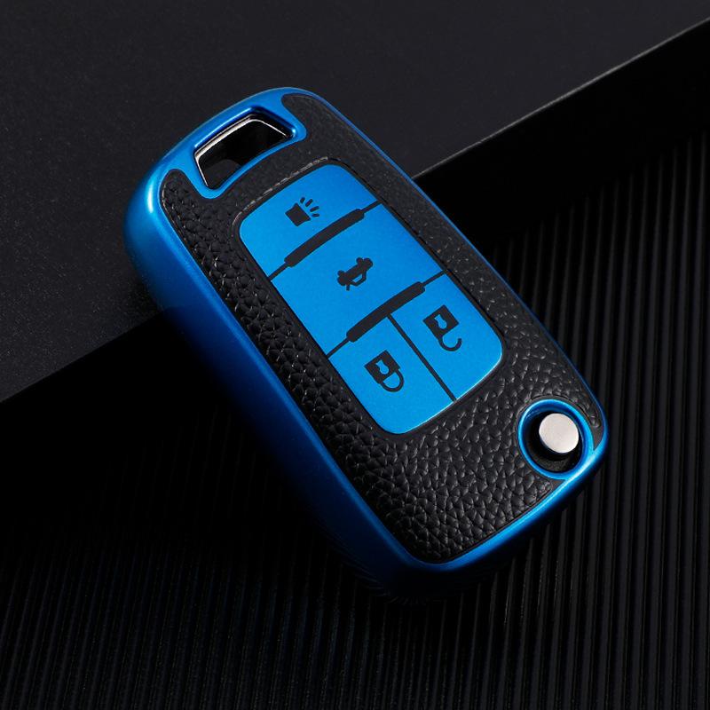 3 4 Button Leather TPU Car Key Case Cover Shell Fob For Chevrolet Cruze Aveo Trax Sail Malibu For Opel Vauxhall Astra Corsa Meriva Insignia