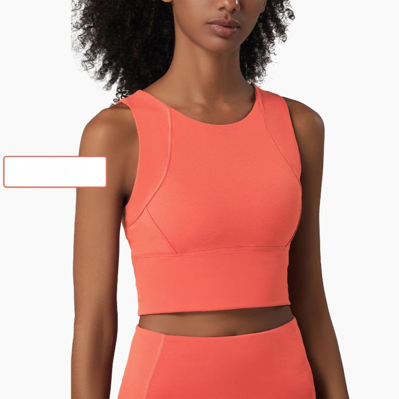 Женский спортивный бюстгальтер, жилет для бега и йоги, амортизирующий и собирающий фитнес-бюстгальтер XL коралл красный