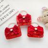 Whimsical Pu Handbag For Kids With Eyecatching Bows And Charming Floral Elements
