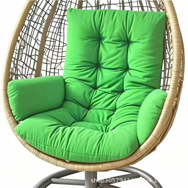 Thickened Hanging Basket Seat with Enlarged Backrest Cushion for Swing, Single Sofa, or Rocking Chair