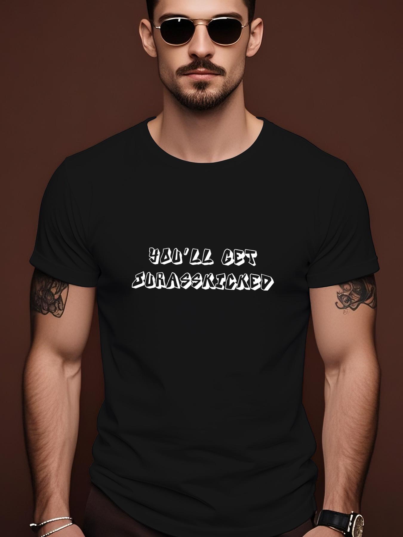 You ll Get Branded Graphic Tee - Casual Summer Crew Nec... M