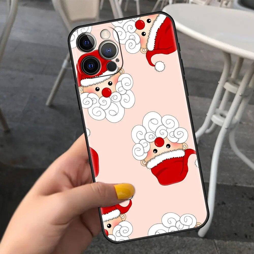 Cartoon Christmas Phone Case For iPhone Samsung Galaxy Redmi Xiaomi Oppo OnePlus Note S A 7 8 9 10 11 12 13 14 20 21 22 23 53 54 Pro Max Plus Ultra