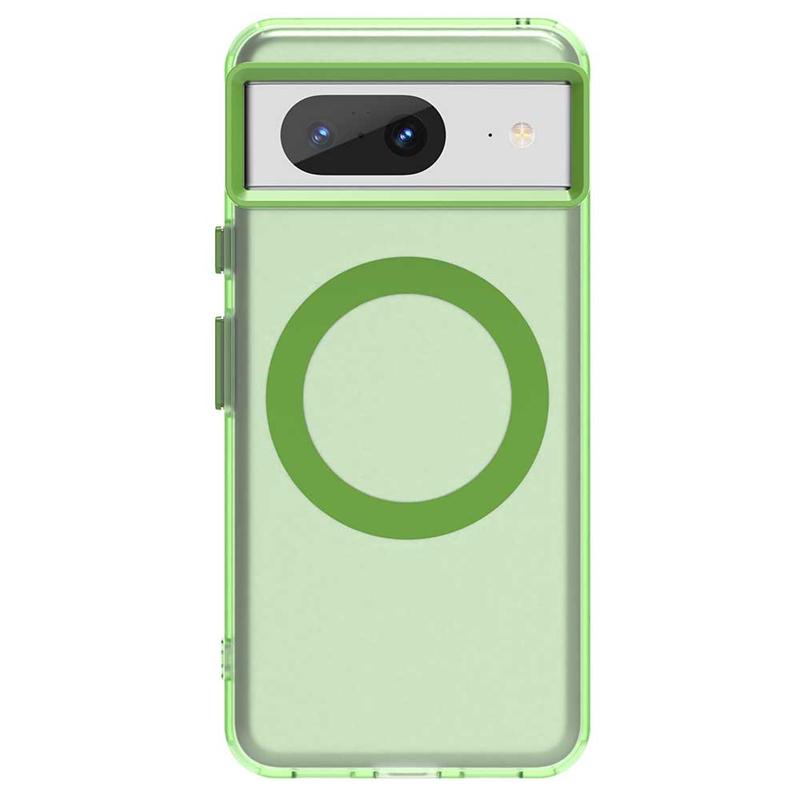 Für Google Pixel 8 Hülle Abdeckung Google Pixel 8 Capas Bumper Ringförmig Magnetisch Matt Klar Kabelloses Laden Fundas Google Pixel 8