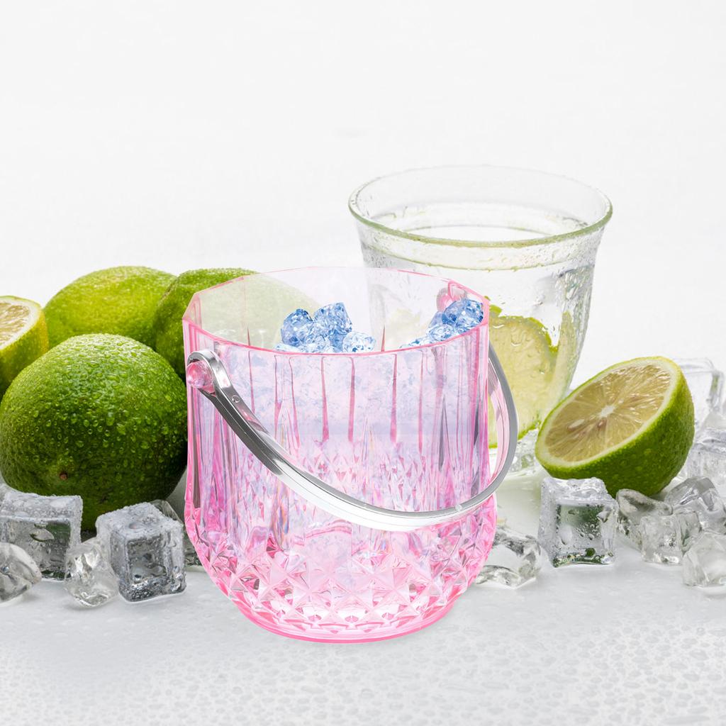 Home Party Small Ice Bucket Clip Set Practical Cube Containers Barrel KTV Beer Cocktail Holder