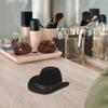 Flocked Western Cowboy Hat Ring Box Vintage Creative Ring Box Jewelry Storage Boxes  Engagement