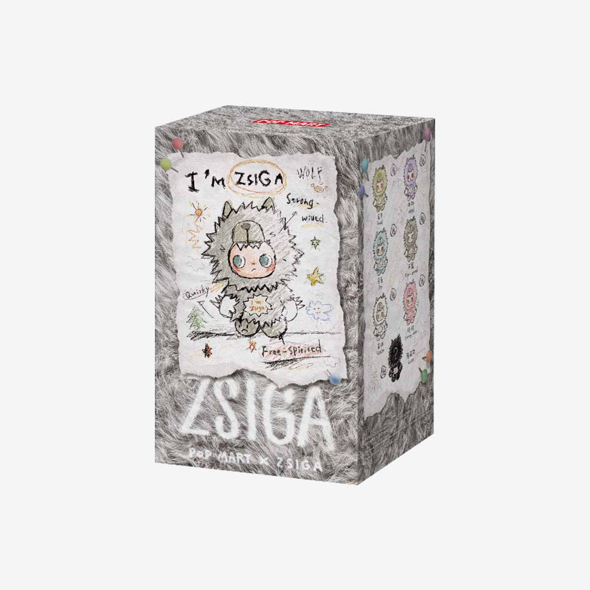 POP MART ZSIGA Серия «Я Зига»-Виниловая Плюшевая Подвеска-Сюрприз
