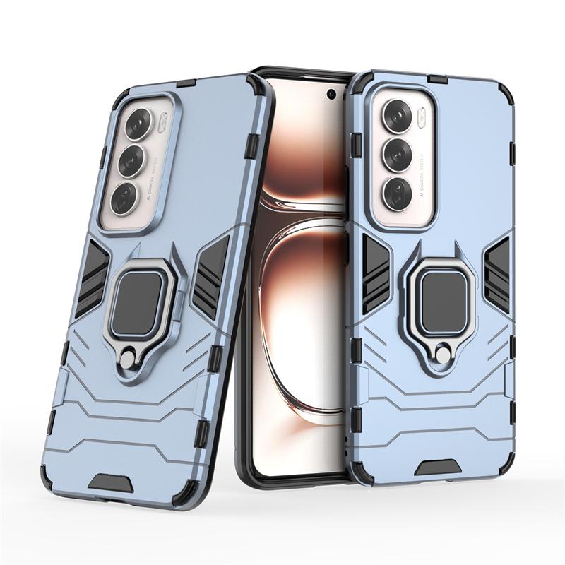Phone Case For OPPO Reno 12 Cover Reno 12 Capa New Shockproof Armor Phone Back Bumper Ring Holder Magnetic Case Reno 12 Fundas