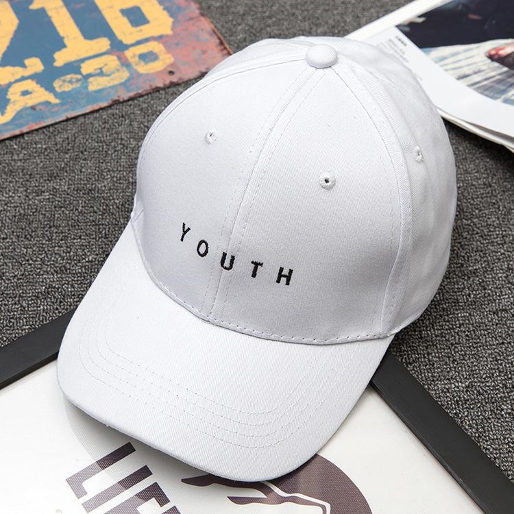 Hat Men'S And Women'S Side Embroidery Love Letter A Baseball Cap, Spring And Summer Outdoor Leisure Curved Brim Cap