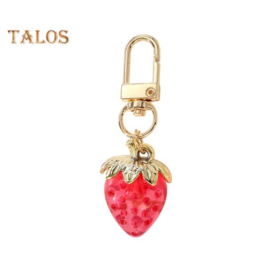 

Девушка брелок клубника сердце форма шарм кулон брелок сумка брелок кошелек украшение автомобильный аксессуар красный