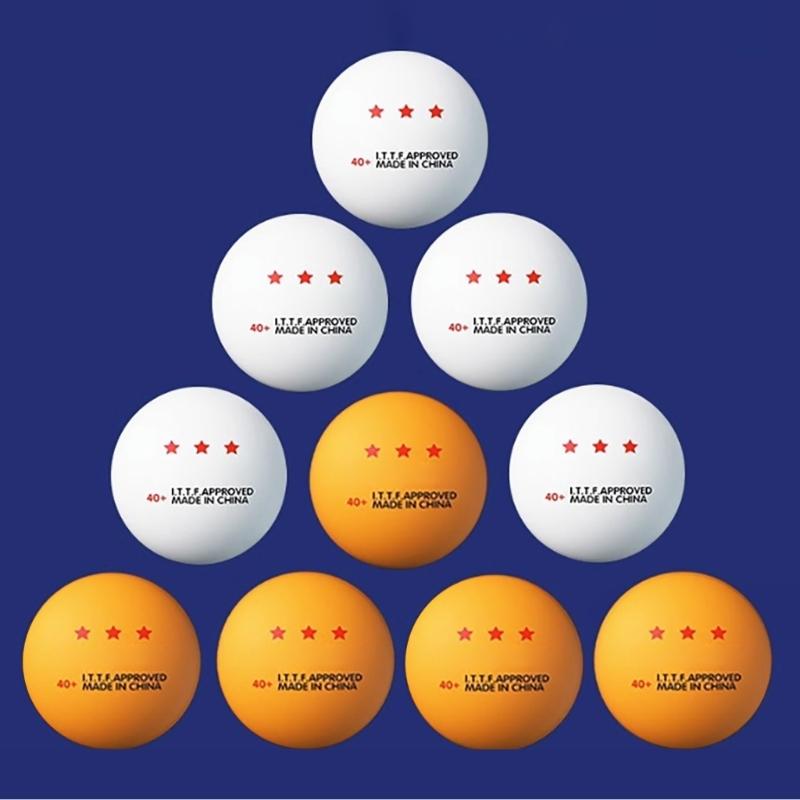 10 Pcs Durable PingPong Ball 3-Star Table Tennis Ball Standard Table Tennis Ball Outdoor Sports Accessories Durable