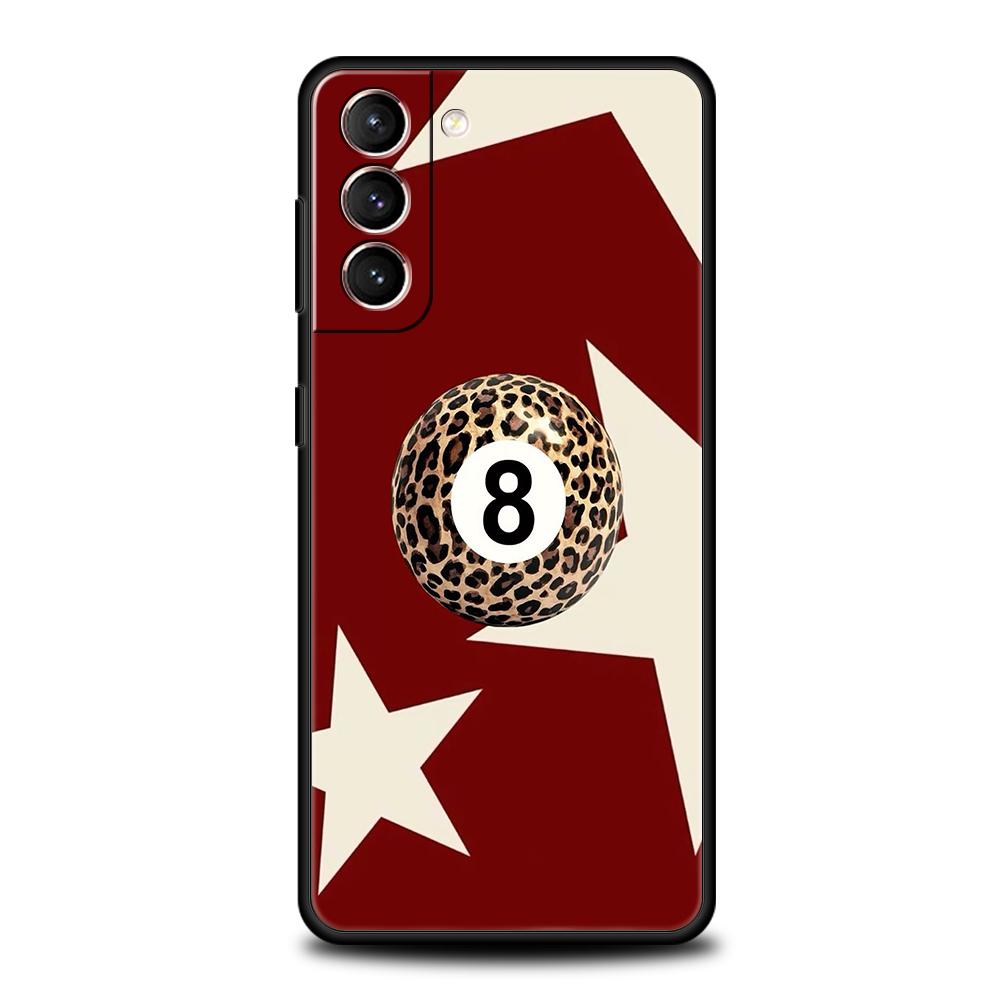 Phone Case Cover for Samsung Galaxy S25 Edge S24 S23 S22 S20 S21 FE Ultra S10 S10E Plus Soft TPU Billiard Fashion Brand Number