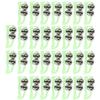 30pcs Night Fishing Rod Bite Alarm Luminous Twin Bells Fish Bait Alert Bow Shape