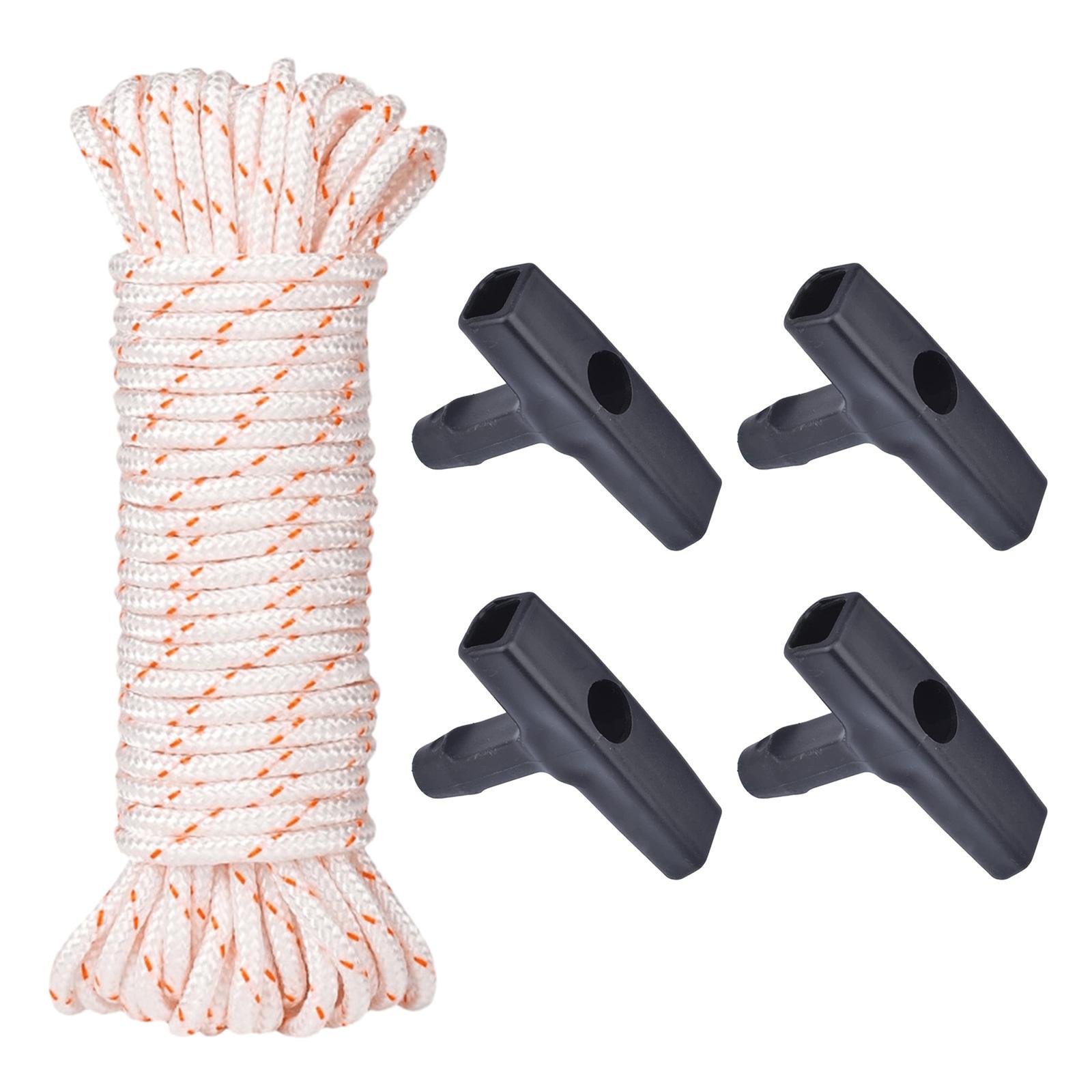 

Шнур стартера с ручкой (4ммx1м) с 4 шт. ручка стартера для триммера газонокосилки бензопилы кустореза кромочника