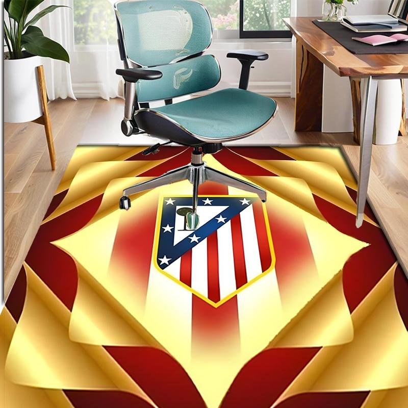 Atletico Madrid Pattern Rug, Indoor/Outdoor Mat, for Picnic, Gameroom, Bedroom, Office, Living Room, Home Decor Carpet, Birthday Gift