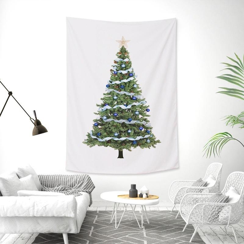 Christmas tree tapestry holiday party decoration  background cloth living room bed dormitory  home