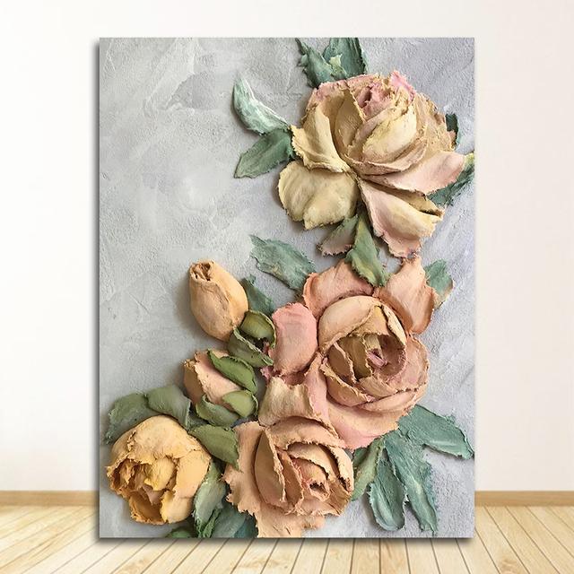 And Prints Wall Pictures For Living Room Decoration Art Scandinavian Home Decor Abstract Canvas Painting Wall Art Flower Posters