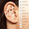 20Pcs Disposable Ear Sticker Acupoint Pressure Stimulation Patches Acupunctures Beads Auricular Ear Sticker Massager