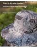 Men's Summer Outdoor Cooling Fan Hat - High Wind Power Sun Protection for Hiking, Fishing, and Mountaineering. Lightweight Fisherman Style.
