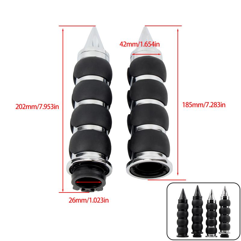 Motorcycle Grips Motorbike Handlebar Handle Grip For Harley Cruiser Chopper  Cafe Racer Universal 25mm 1" Enduro