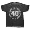 Funny 40 Year Old Gifts Vintage 1985 Limited Edition 40th Birthday Tshirts Men Fashion Tshirt 100 Cotton Oversized T Shirt