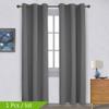 Modern Blackout Curtains for Window Treatment Blinds Finished Drapes Solid Color Blackout Curtains for Living Room Bedroom Grommet Top 1pc