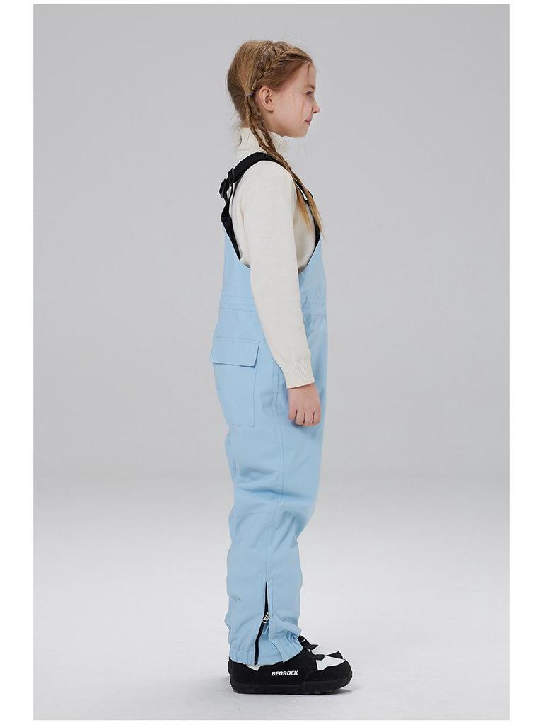 Kids' Winter Ski & Snowboard Bib Pants - Warm, Thick, and Snowproof