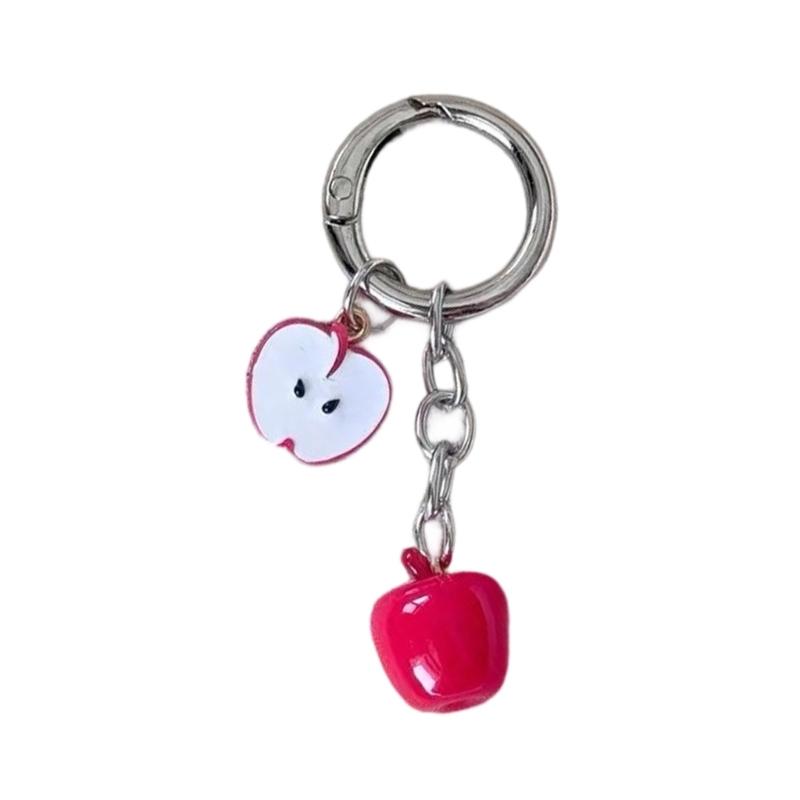 

Realistic Fruit Pendant Keychain Charm Creative Hanging Ornament For Bag Decorations Jewelry Accessories 1 червоний