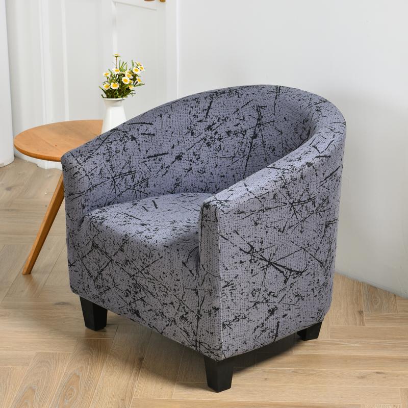 club chair cover armchair slipcover geometric printed small sofa covers protect for pets chair decoration