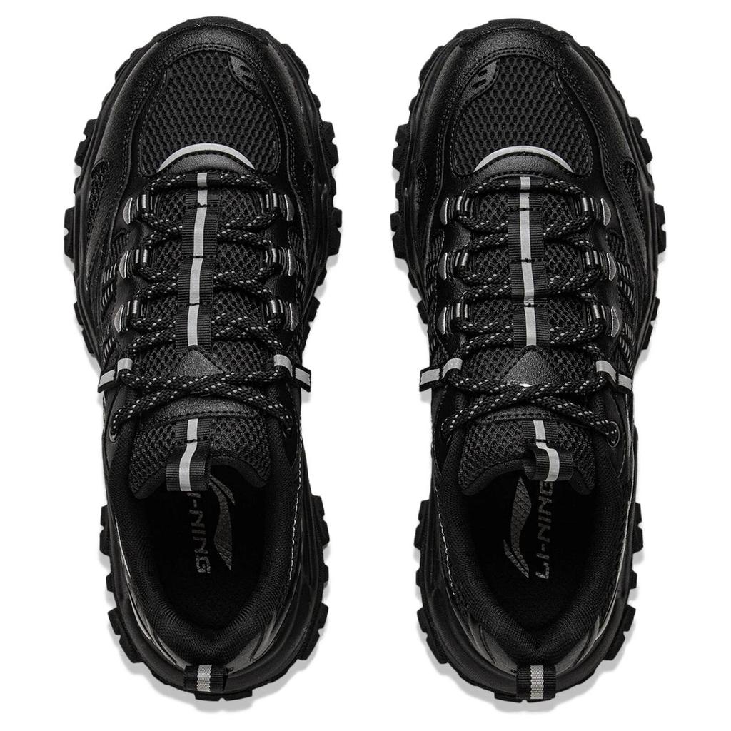 Li Ning Shan Xing Dämpfung Rutschfest Abriebfest Unterstützung Niedrig geschnitten Freizeitschuhe Herren Schwarz AGCV375-2