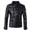 Herren Reißverschluss Lederjacke Wolverine Casual PU Leder Lokomotive Mantel Logan Bomberjacke Slim Coat